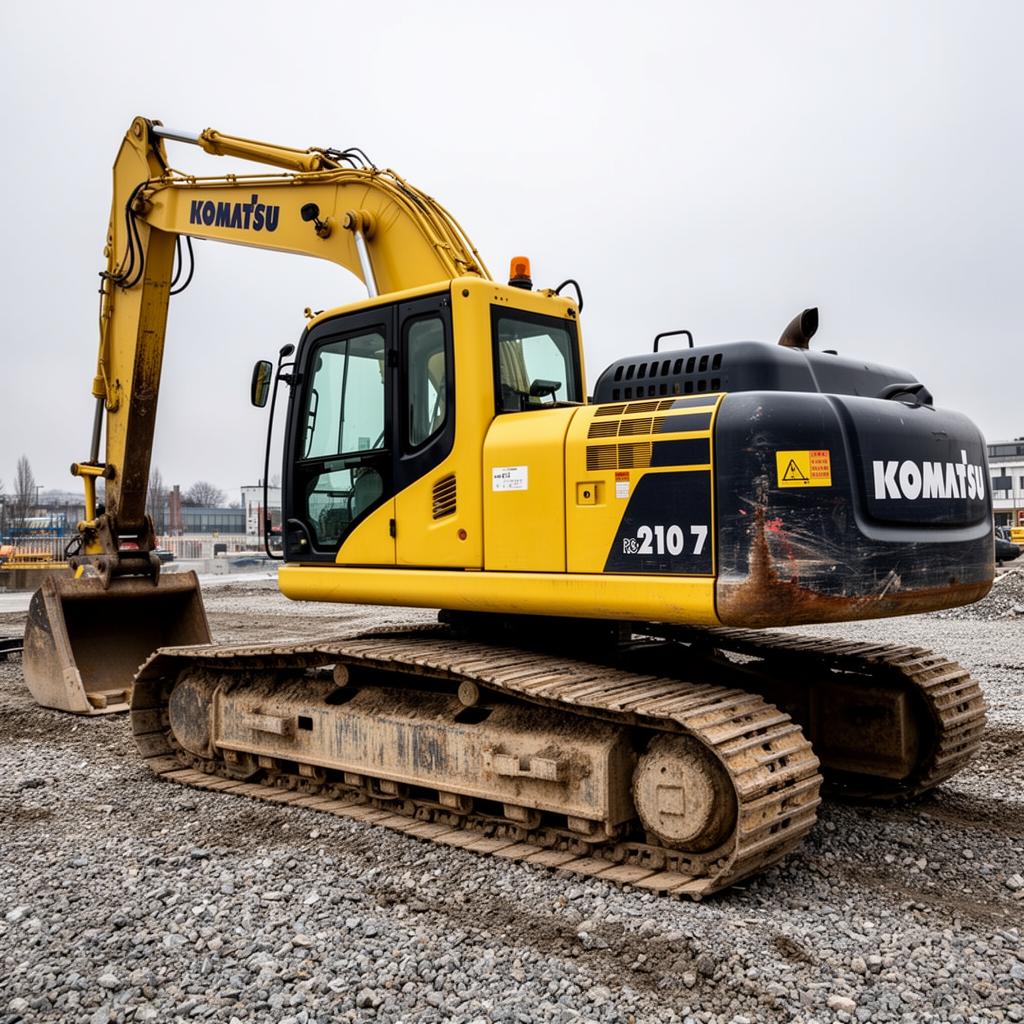 Plačiaratė krautuvė-ekskavatorius KOMATSU PC210-7